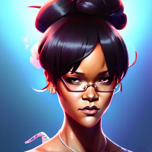 Prompt: buff rihanna, portrait shinkai makoto studio ghibli studio key hideaki anno sakimichan stanley artgerm lau rossdraws james jean marc simonetti elegant highly detailed digital painting artstation pixiv