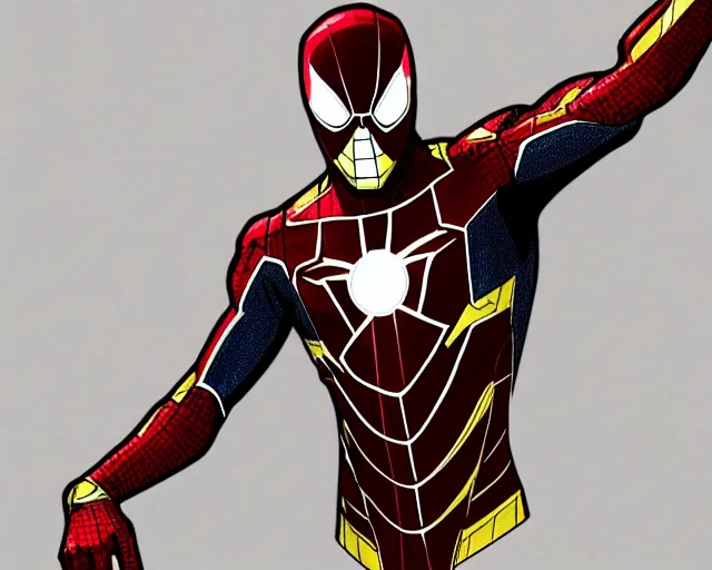 Image similar to sketch of the mcu iron spider