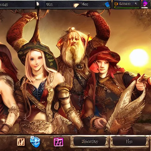 Image similar to 4 adventurers taking group photo original sin 2 photo group icon hd sharp