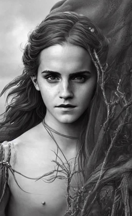 Prompt: photo photorealistic portrait closeup photograph of Emma Watson as Joan of Arc, long hair, intricate, elegant, highly detailed, digital painting, artstation, concept art, sharp focus, illustration, art by and greg rutkowski and aleksi briclot and bouguereau detailed photograph intricate insanely detailed octane render, 8k artistic photography, photorealistic, Edward Steichen, Peter Lindbergh, Albert Watson