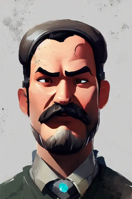 Image similar to beautiful highly detailed realistic stylized character portrait team fortress 2 engineer, detailed character art master portrait by ismail inceoglu, trending on artstation