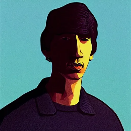 Image similar to “ adam driver retro minimalist portrait by jean giraud, moebius starwatcher comic, sharp, smooth face, 8 k ”