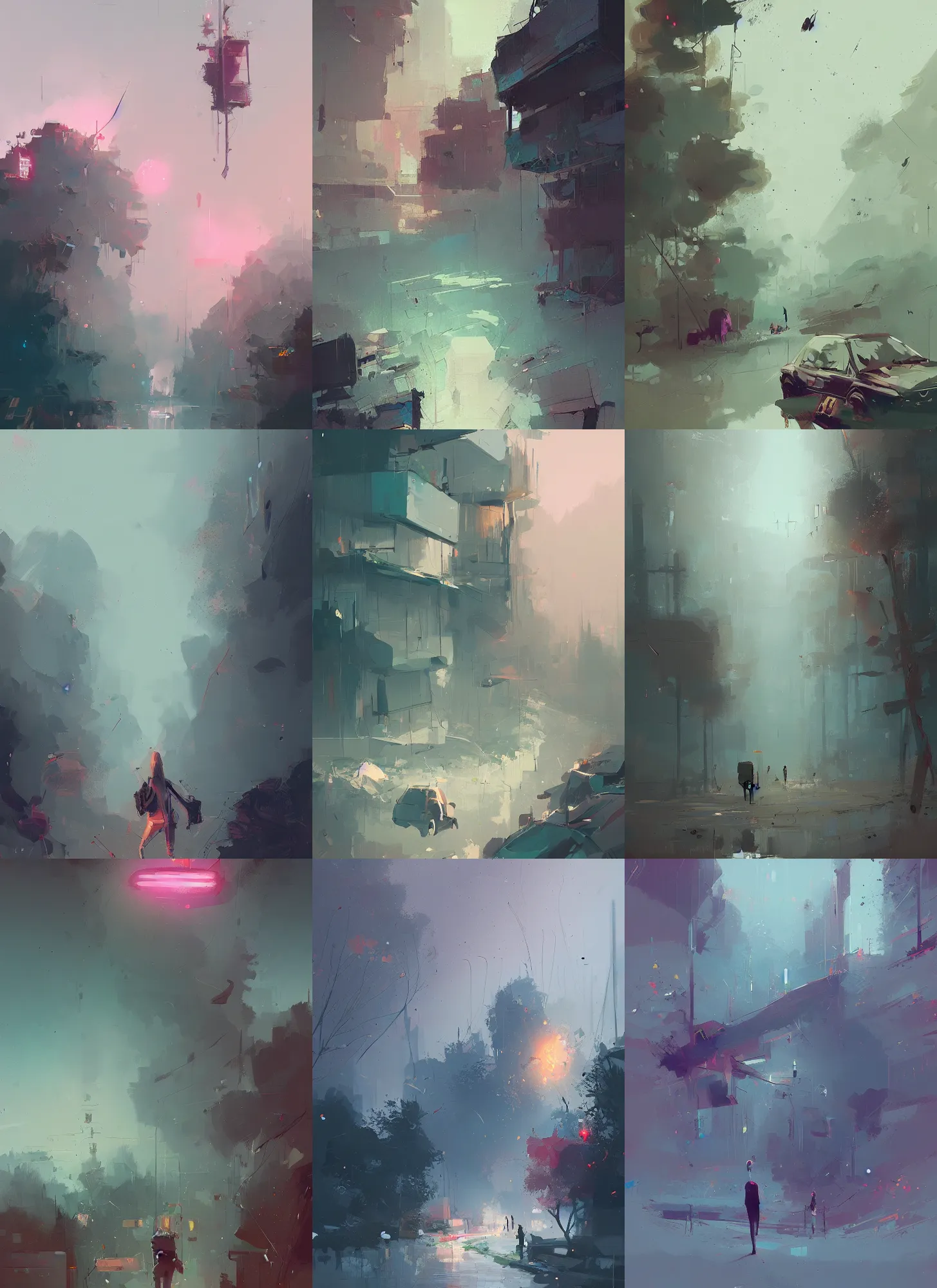 Prompt: a beautiful digital painting art of randomness, artwork by ismail inceoglu, trending on artstation