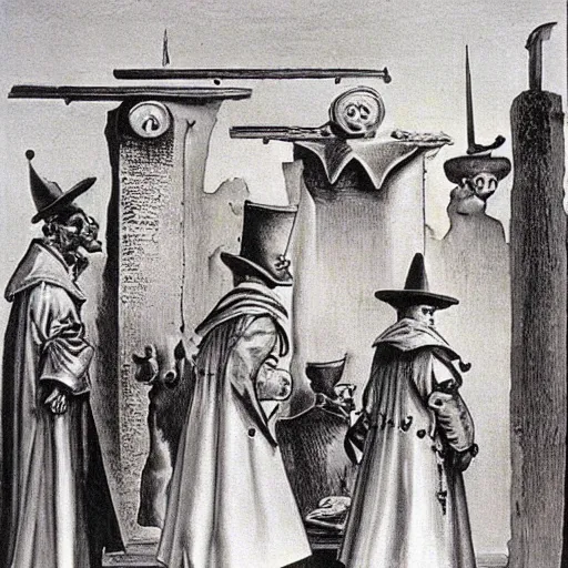 Prompt: the Spanish inquisition by Salvador Dali
