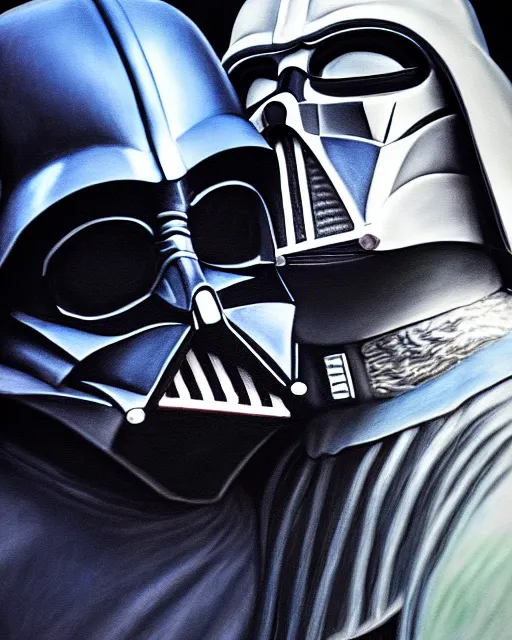 Image similar to pastel painting portrait of darth vader choking a rebel, high production value, intricate details, high resolution, hdr, high definition, masterpiece, realistic, ultrarealistic, highly detailed, hd, sharp focus, non blurry, sharp, smooth