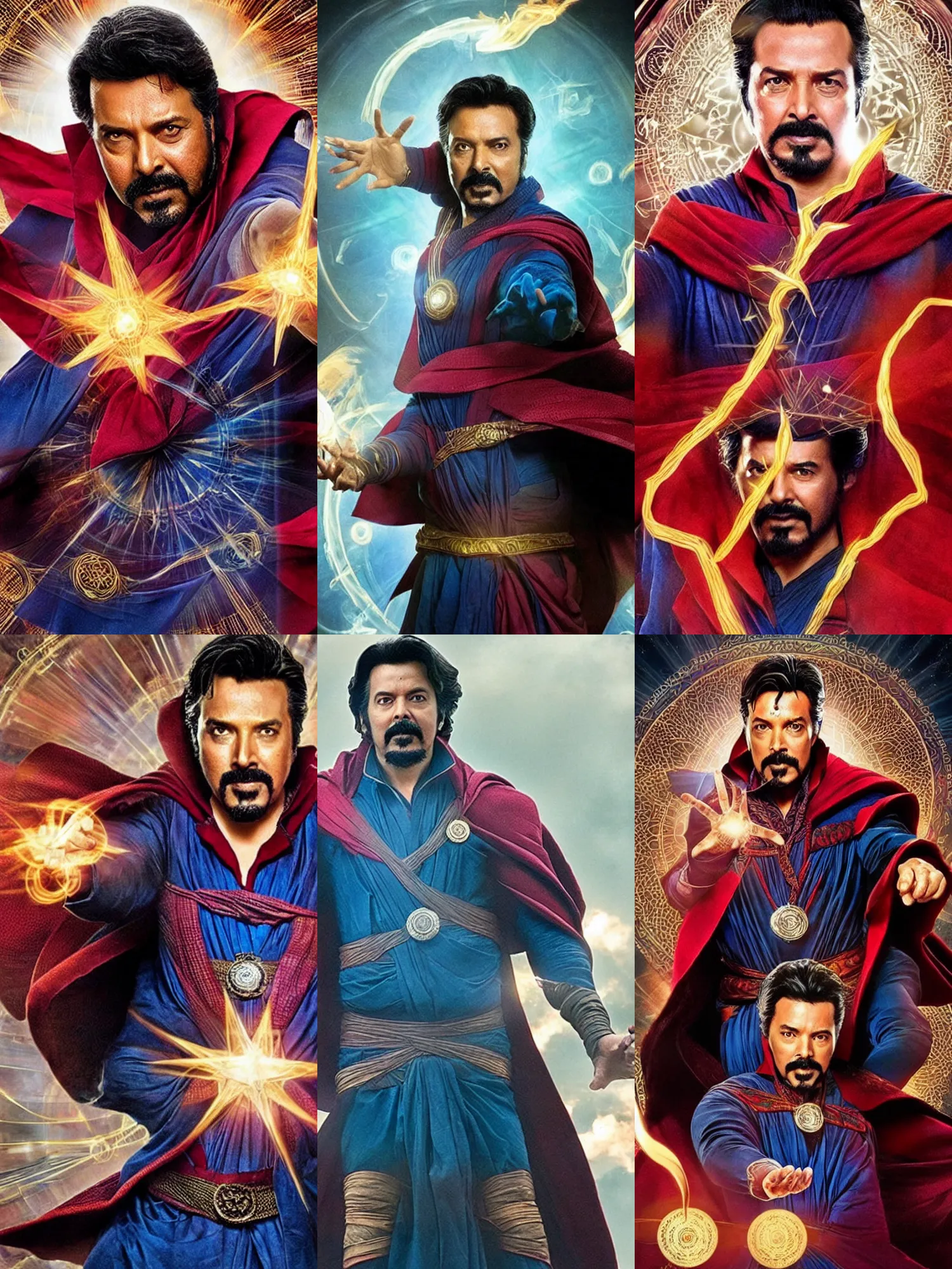 Image similar to mammootty as doctor strange, cinematic