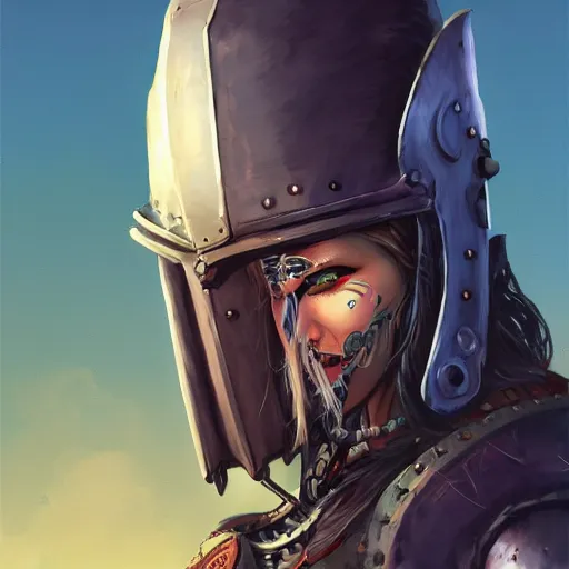 Image similar to cyberpunk viking helmet mask warrior goddess robot ninja fantasy, art gta 5 cover, official fanart behance hd artstation by jesper ejsing, by rhads, makoto shinkai and lois van baarle, ilya kuvshinov, ossdraws