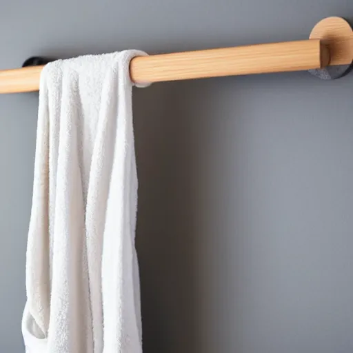 Image similar to a bathrobe on a towel rack