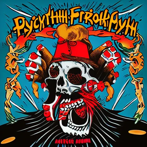 Image similar to psychobilly freakout, album art