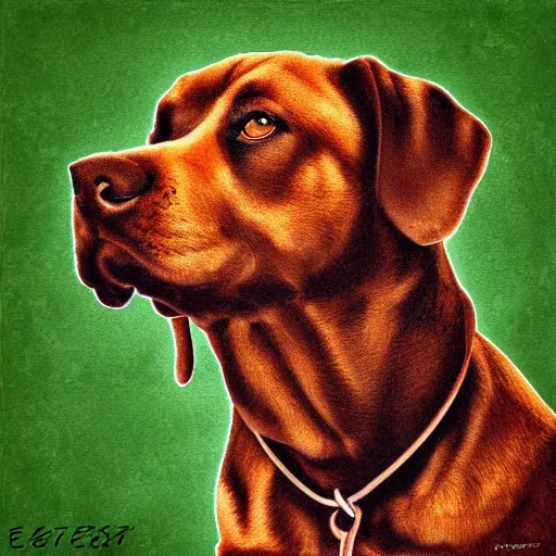 Prompt: dog portrait by eeststreatdrug
