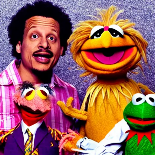 Prompt: the eric andre show muppets