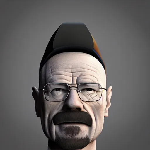 Image similar to walter white as goofy, 3 d render