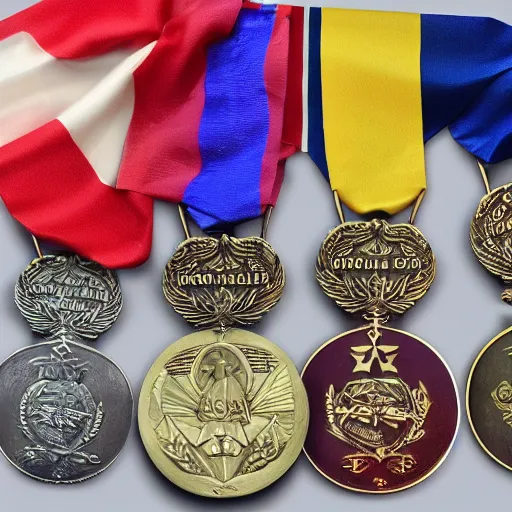 Prompt: medals won by an economist during the covid - 1 9 campaign