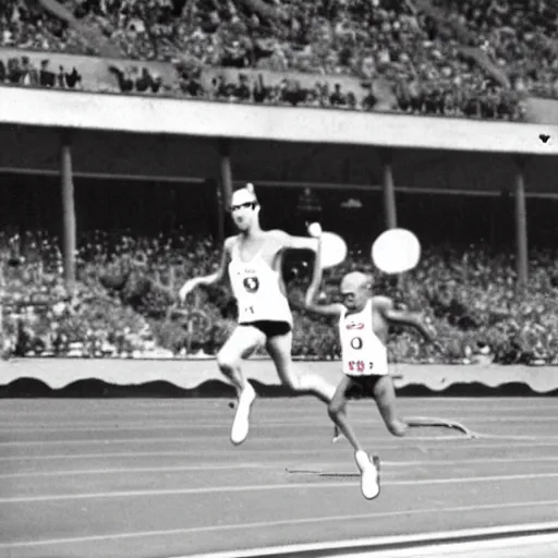 Image similar to mario and sonic at the 1 9 3 6 olympic games