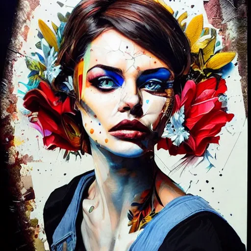 Image similar to unbelievable beautiful lady portrait by sandra chevrier, artstation, hd