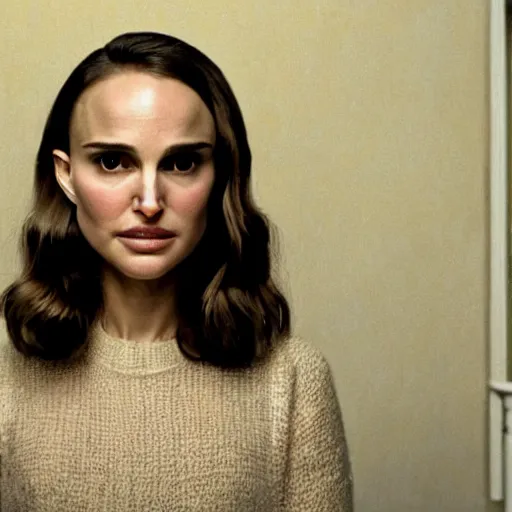 Prompt: Portrait of Natalie Portman in a Wes Anderson movie, 4k cinematic quality, bluray image