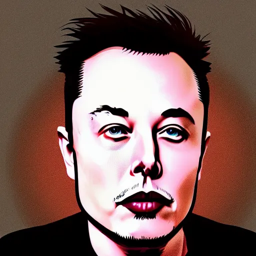 Image similar to elon musk in the style of the game life is strange