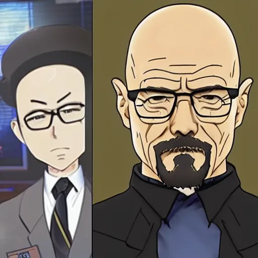 Image similar to walter white as a anime character