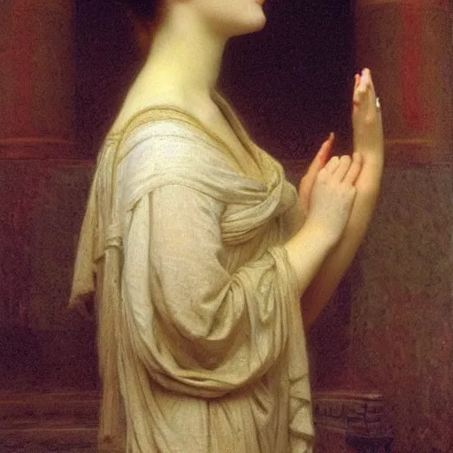 Prompt: the beauty of tranquillity by jules joseph lefebvre