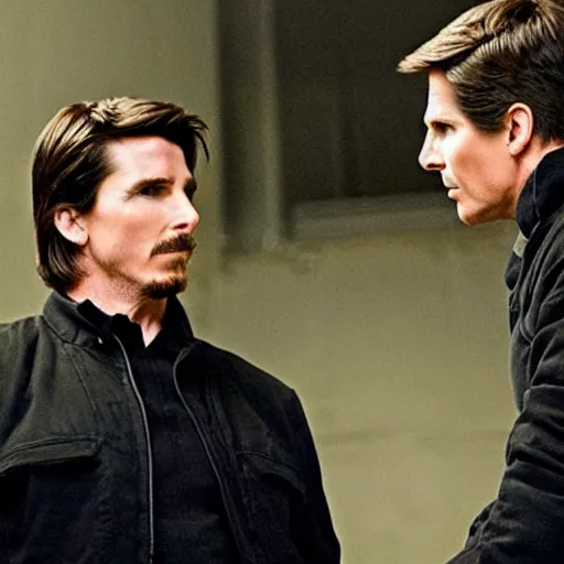 Prompt: christian bale starring in mission impossible