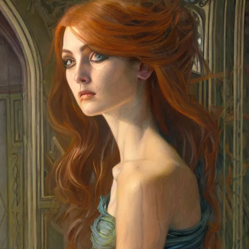 Prompt: a painting in the style of donato giancola, and in the style of charlie bowater, and in the style of alexandre cabanel. symmetry, smooth, sharp focus, semi - realism.