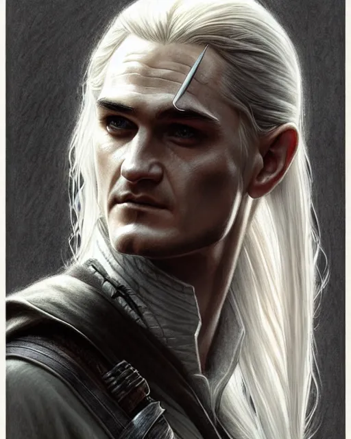 Image similar to legolas | | pencil sketch, realistic shaded, fine details, realistic shaded lighting poster by greg rutkowski, magali villeneuve, artgerm, jeremy lipkin and michael garmash and rob rey