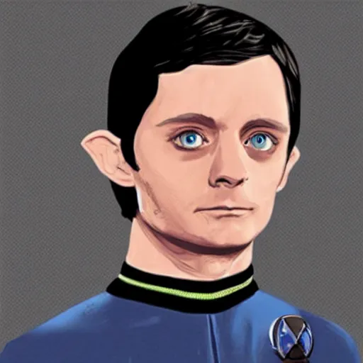 Image similar to Elijah Wood as Spock