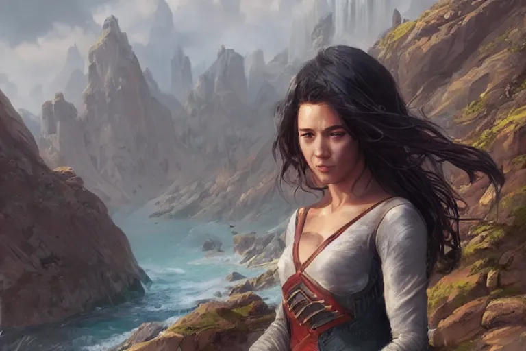 Image similar to a portrait of a character in a scenic environment by artgerm and greg rutkowski