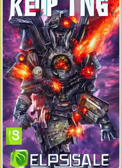 Image similar to exploding knees video game cover