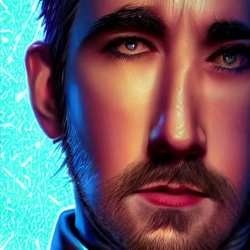 Prompt: lee pace portrait, arcane netflix, arcane vi, arcane jinx, concept portrait, riot, acrace catoon, detailed expression, high quality, cinematic lighting, fantasy, reflective, spotlight, digital artwork