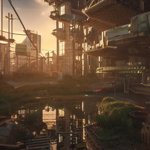 Prompt: inside a solarpunk utopian city, highly detailed, 4k, HDR, award-winning, octane render