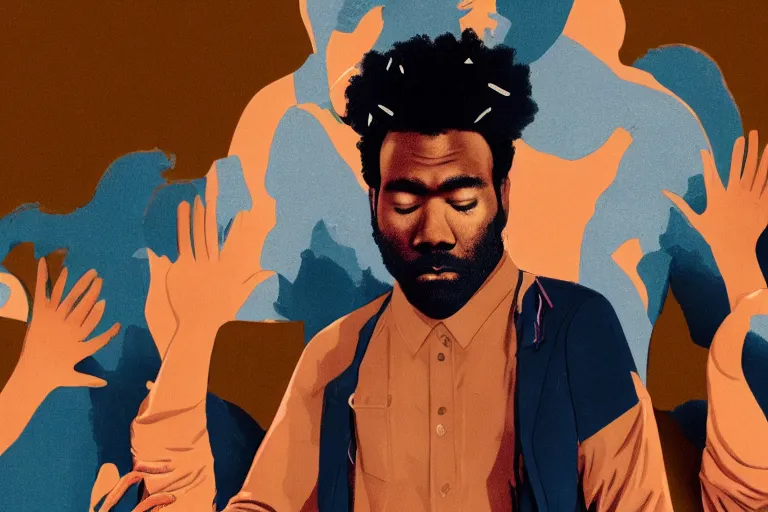 Prompt: still from childish gambino this is america outtake