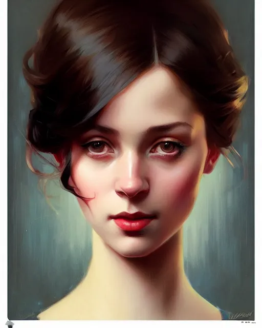 Prompt: stylized portrait of an artistic pose, composition, young fancy victorian lady, realistic shaded, fine details, realistic shaded lighting poster by ilya kuvshinov, magali villeneuve, artgerm, jeremy lipkin and michael garmash and rob rey
