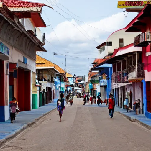 Image similar to streets of a latin american city