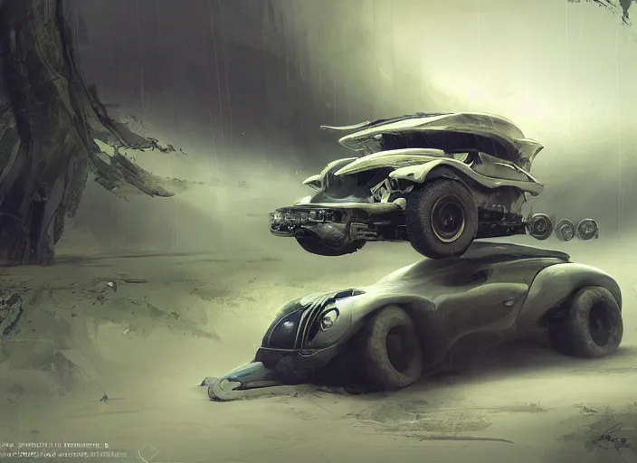 Image similar to a beautiful concept design of an old car converted into offroad sport. car design by cory loftis, fenghua zhong, ryohei hase, ismail inceoglu and ruan jia, henrik fisker and bruce kaiser and scott robertson and dmitry mazurkevich and doruk erdem and jon sibal, volumetric light.