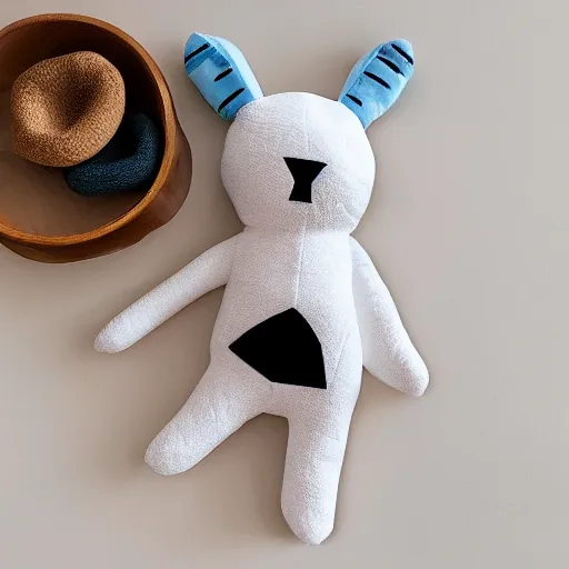 Image similar to monochrome playful plushie toy convection