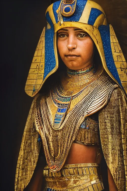 Image similar to A portrait of egyptian princess, national geographic photo