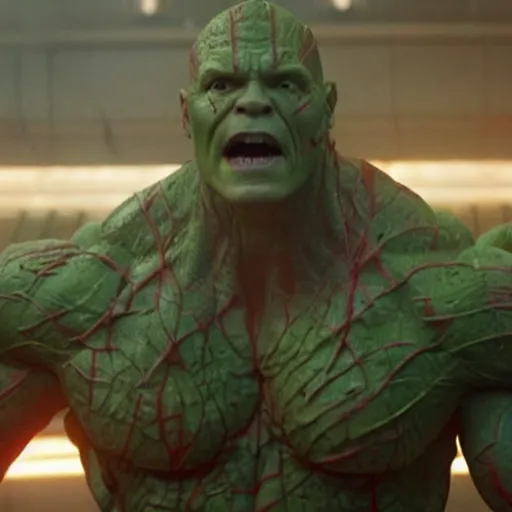 Image similar to A still of John Cena as Drax in Guardians of the Galaxy (2014)