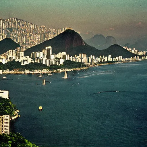 Prompt: 1980s photograph of rio de janeiro