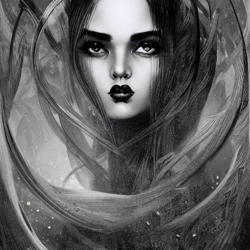 Image similar to a portrait in the style of anna dittmann and charles dulac and virgil finlay.