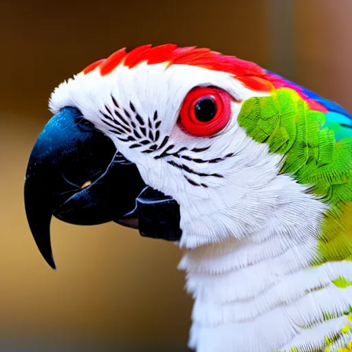 Prompt: close up of a beautiful parrot pheasant