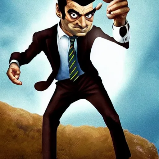 Image similar to Mr. Bean as Wolverine