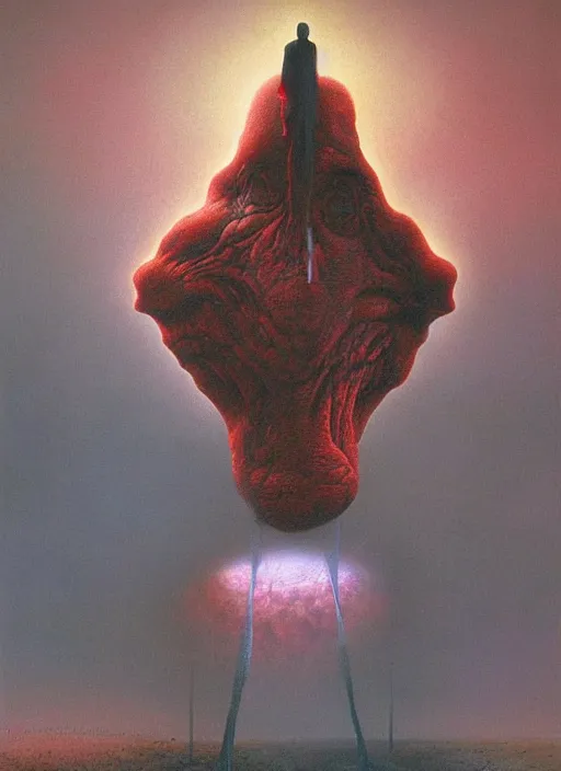 Image similar to alex jones by zdzislaw beksinski and lisa frank