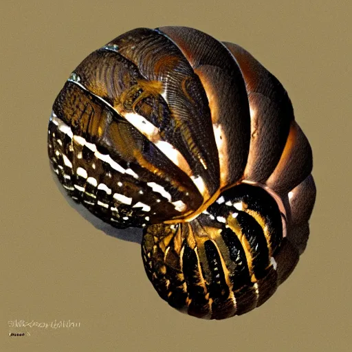 Prompt: armadillidium vulgare digital art