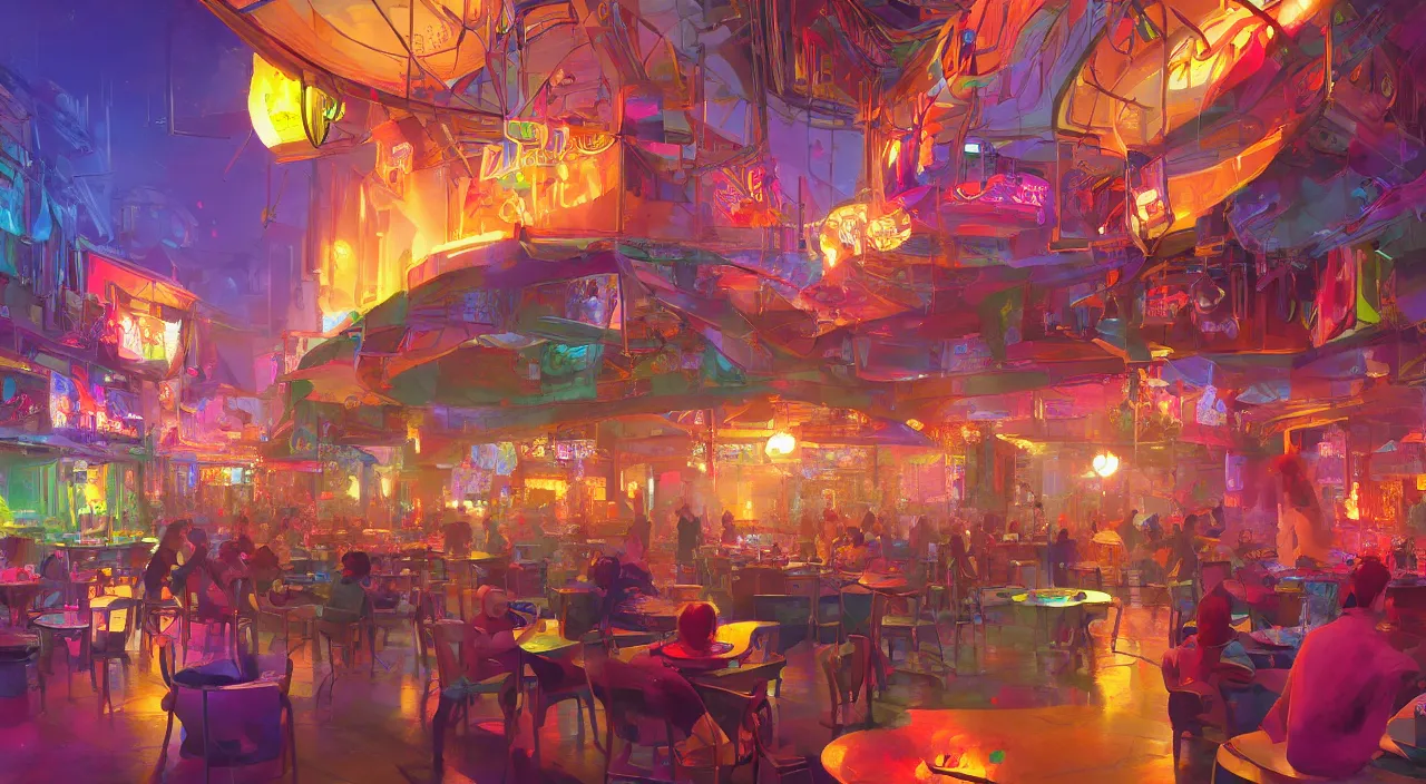 Image similar to bazaar zouk oriantal multicolorful sky shine place mosquet painting stylized digital video game icon global illumination ray tracing 8 k hd resolution, by ilya kuvshinov and cushart krentz and gilleard james