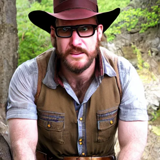 Image similar to Dan Ryckert as Indiana Jones