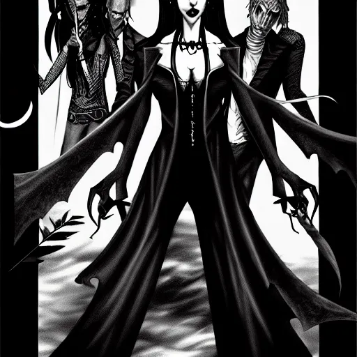 Image similar to vampire the masquerade clan tzimisce artwork, masterpiece, rpg, black and white, high quality, detailed, high coherence, dark