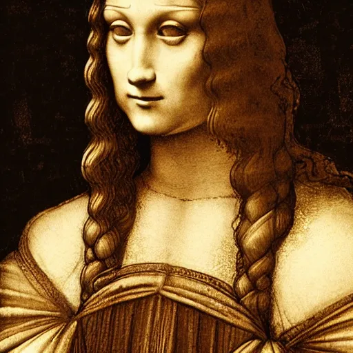 Image similar to photo of leonardo da vinci at the met gala