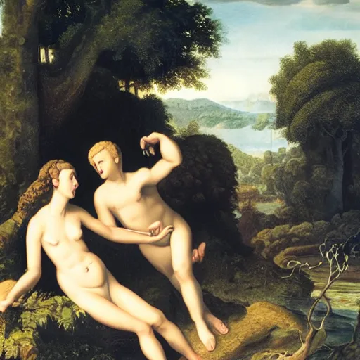 Prompt: adam and eve