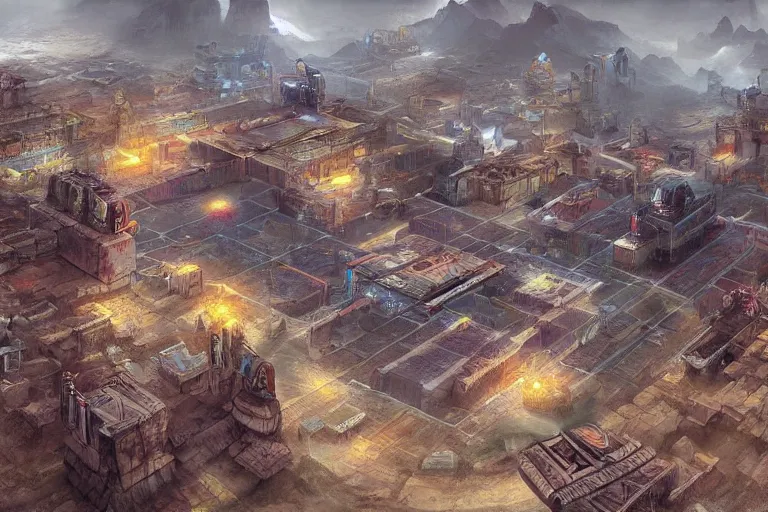 Prompt: A futuristic Inca city, ancient technology, very detailed, concept art, trending on art station